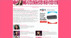 Desktop Screenshot of mileycyrusgames.net